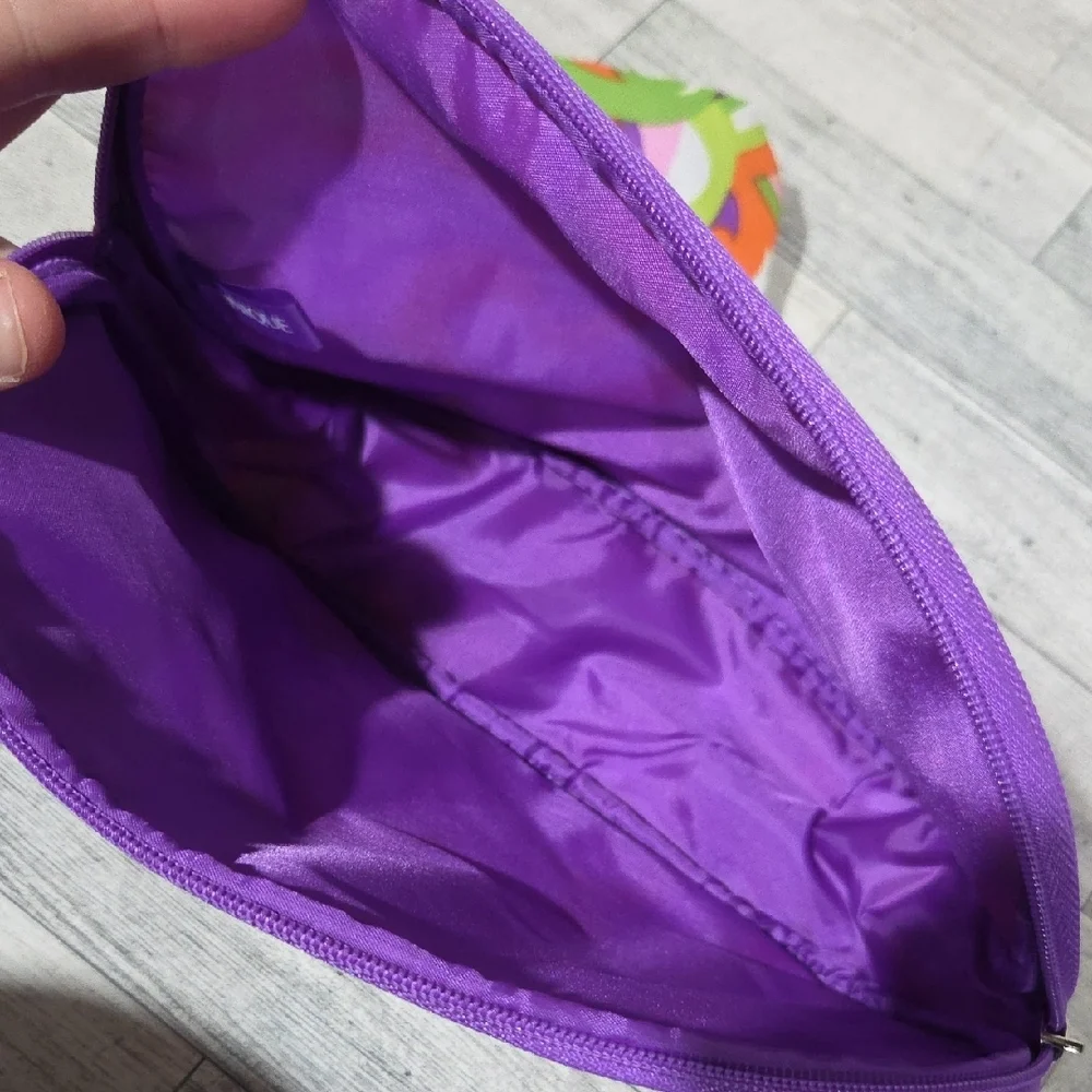 Clinique Purple and Orange Cosmetic Bag Set